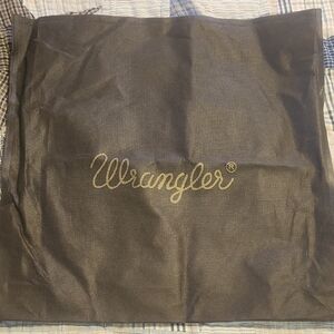 Wrangler Brown Dust Bag with Gold Logo New